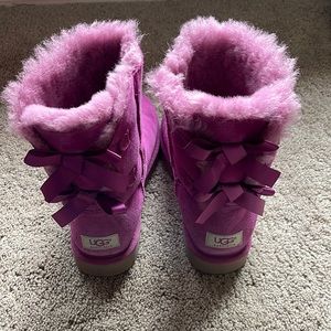 Pink Bailey Bow UGG boots